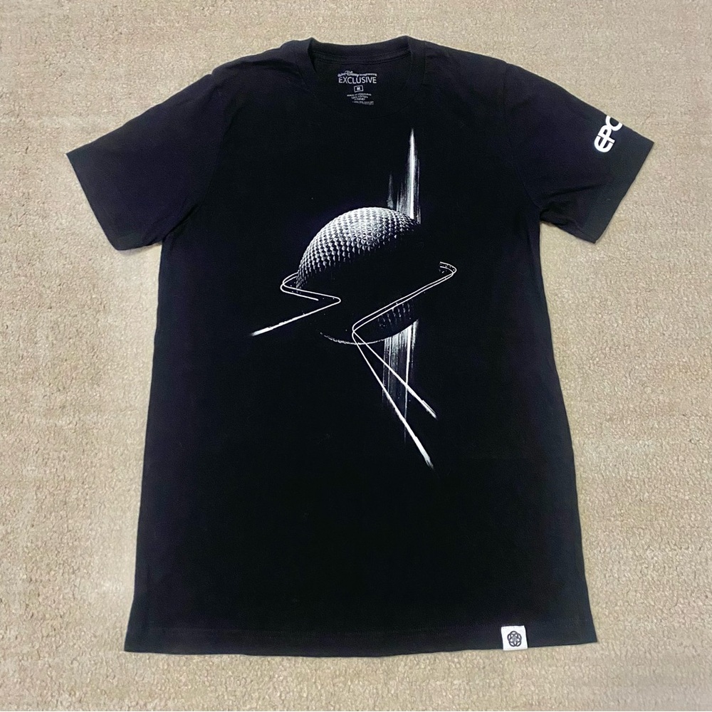 Disney Epcot Imagineering Spaceship Earth Adult Shirt Size Medium Black